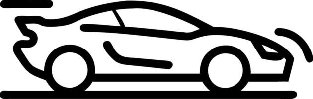 Soft abstract image of a sports car speeding on a highway with motion blur vector