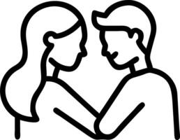Soft abstract image of a young couple painting together vector
