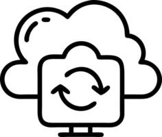 Soft abstract visuals of cloud syncing vector