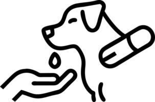 Soft Abstract Pet Medication Time vector