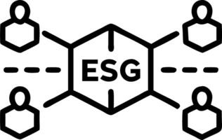 Soft focus prism dispersing light into ESG vector