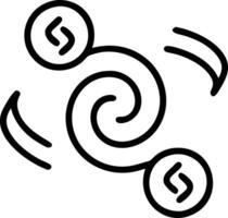 Soft gradient swirls with business icons vector