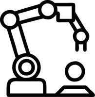 Students collaborating on a robotics project vector