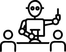 Students Participating in a Future Robotics Workshop vector