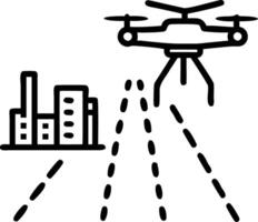 Tech expansion with holographic drone in motion vector