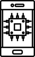 Cpu Icon Design Symbol vector