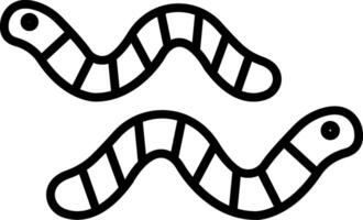 Worm Icon Design Symbol vector