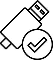 Usb Icon Design Symbol vector
