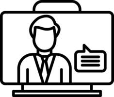 Virtual Assistant Icon Design Symbol vector
