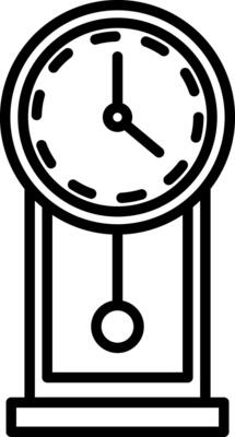 Wall Clock Icon Design Symbol