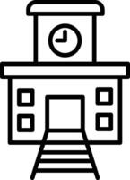 Train Station Icon Design Symbol vector