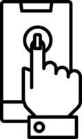 Touchscreen Icon Design Symbol vector