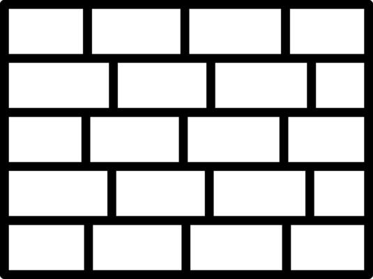 Wall Icon Design Symbol