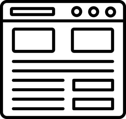 Landing Page Icon Design Symbol