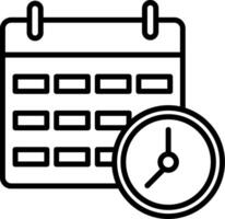 Time And Date Icon Design Symbol vector