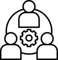 Team Management Icon Design Symbol vector