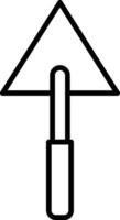 Triangular Shovel Icon Design Symbol vector