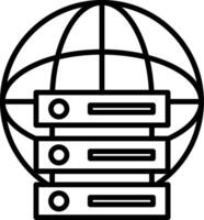 Server Icon Design Symbol vector