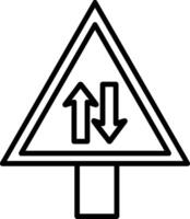 Two Way Icon Design Symbol vector