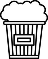 Popcorn Icon Design Symbol vector