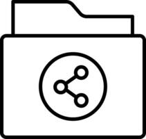 Shared Folder Icon Design Symbol vector