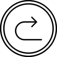 U Turn Icon Design Symbol vector