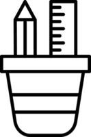Stationary Icon Design Symbol vector