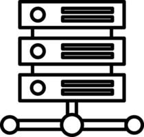Server Icon Design Symbol vector
