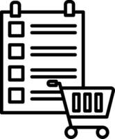 Shopping List Icon Design Symbol vector