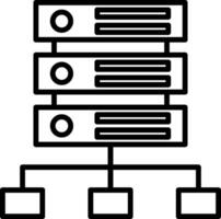 Server Icon Design Symbol vector