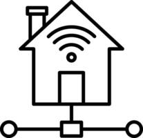 Smart Home Icon Design Symbol vector