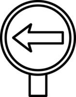 Turn Left Icon Design Symbol vector