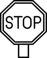 Stop Icon Design Symbol vector