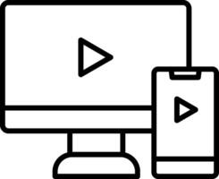Screen Mirroring Icon Design Symbol vector