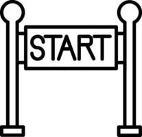 Start Line Icon Design Symbol vector