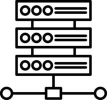Server Icon Design Symbol vector