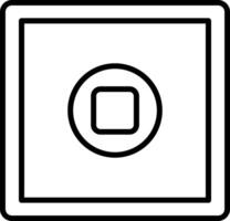 Stop Button Icon Design Symbol vector