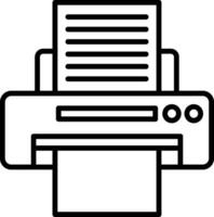Printer Icon Design Symbol vector