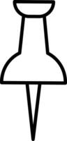 Pin Icon Design Symbol vector