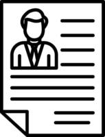 Resume Icon Design Symbol vector