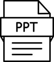 Ppt File Icon Design Symbol vector