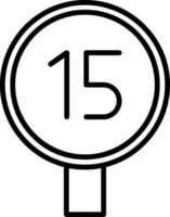 Speed Limit Icon Design Symbol vector