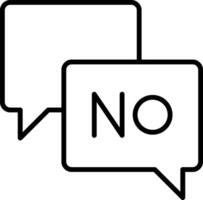 Say No Icon Design Symbol vector