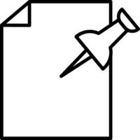 Pin Icon Design Symbol vector
