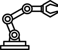 Robot Arm Icon Design Symbol vector