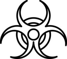 Hazard Icon Design Symbol vector