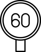 Speed Limit Icon Design Symbol vector