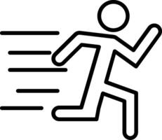 Running Icon Design Symbol vector