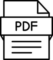 Pdf File Icon Design Symbol vector