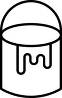 Paint Bucket Icon Design Symbol vector